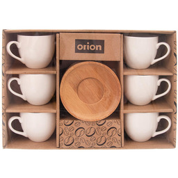 Orion Zestaw 6 filiżanek z podstawkami BAMBUS 110