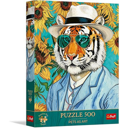 Trefl - Puzzle 500 Elementów, Pets as Art: