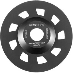 GRAPHITE Tarcza do szlifowania 57H895 125 mm