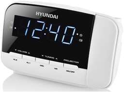 Budzik z radiem i projektorem Hyundai RAC481PLLWW