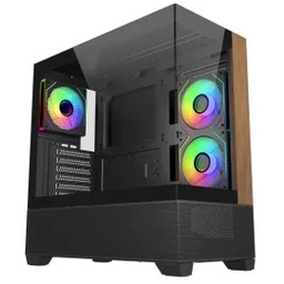 Cooler Master Elite 690 Wood Czarno-brązowy Obudowa