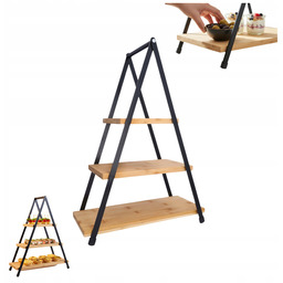 Patera 3 piętrowa na przekąski owoce ciasto stojak