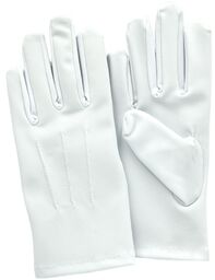 Rękawice wzór 543/MON - Białe