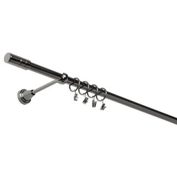 Karnisz pojedynczy 19 mm onyx 240 cm żabka