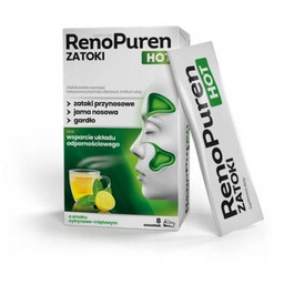 RENOPUREN zatoki HOT, 8 saszetek