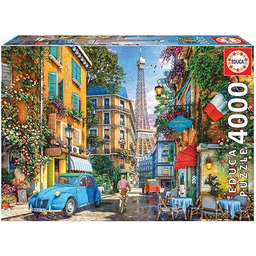 Educa - Ulice Paryża, Puzzle 4000 sztuk, wymiary: