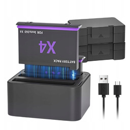 Ładowarka Do Kamera INSTA360 X4 2X Akumulator Bateria