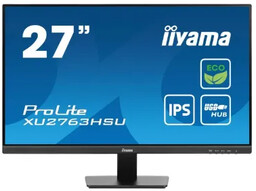 Monitor 27 cali ProLite XU2763HSU-B1 IPS,100HZ,ECO,3ms,SLIM,HDMI,DP,2x USB3.2 TCO,EPEAT