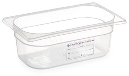 POJEMNIK Z POLIPROPYLENU GN 1/4 HACCP 4L 265x162x150