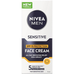 Nivea, Men Sensitive ochronny krem do twarzy SPF15,