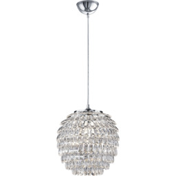 Lampa wisząca glamour kryształki z tworzywa PETTY R30451906