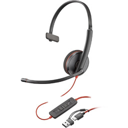 Słuchawki Blackwire 3210 Mono USB-C/A 8X214AA