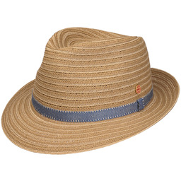 Kapelusz Słomkowy Maleo Braided Trilby by Mayser, naturalny,