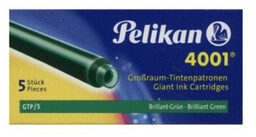 NABOJE DO PIÓR DŁUGIE PELIKAN TP5 ZIELONE 5szt