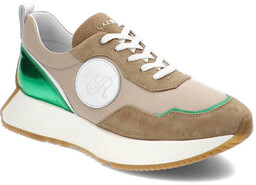 Beżowe Sneakersy Carinii Modne Buty Damskie