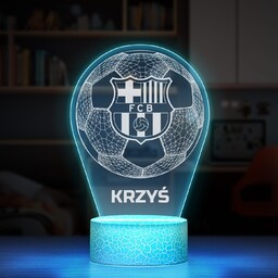 Lampka LED L 3D z nadrukiem na szkle