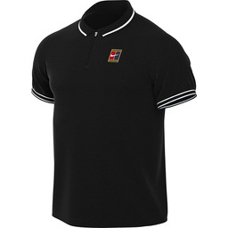 Nike Męska koszulka polo M Nkct Heritage, czarny/biały,