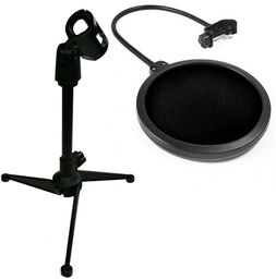 Pop Filtr Mikrofonowy PS1 + Statyw tripod KH12