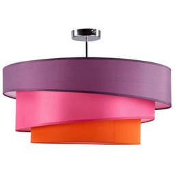 Lindby - Melia Lampa Sufitowa Violet/Róż/Pomarańczowa/Chrome