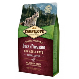 CARNILOVE Cat Duck & Pheasant Hairball Control 6kg