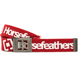 męski materiałowy pasek HORSEFEATHERS IDOL BELT Red
