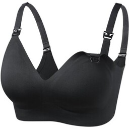 MOMCOZY Biustonosz Maternity Nursing Bra YN21 Czarny rozm.