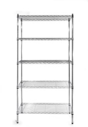 REGAL MAGAZYNOWY 5-PÓŁKOWY CHROMOWANY 910x455x1830 mm 812204