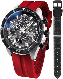 Zegarek Męski Vostok Europe 6S10-320E693SR czerwony
