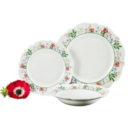 AMBITION Serwis obiadowy porcelanowy Rosalia 6 osób (18