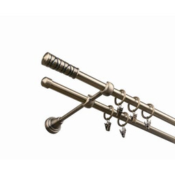 Karnisz 16/16 mm galwanika podwójny 160 cm Picasso