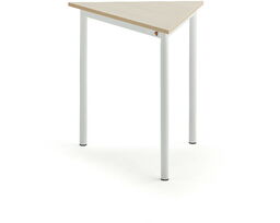Biurko BORÅS TRIANGEL, 800x700x720 mm, brzoza laminat, biały