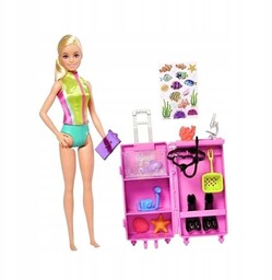 Barbie Kariera Biolożka Morska Zestaw Lalka