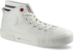Cross Jeans Białe Sneakersy Damskie Stylowe Buty