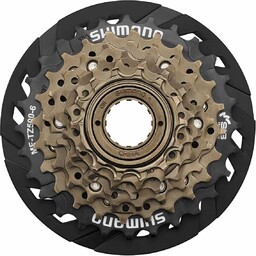 Wolnobieg Shimano 6-rzędowy MF-TZ500 14- 28 brązowy