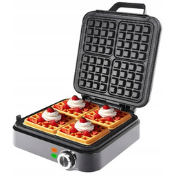 Gofrownica Na 4 Gofry XXL nieprzywierająca powłoka regulowany