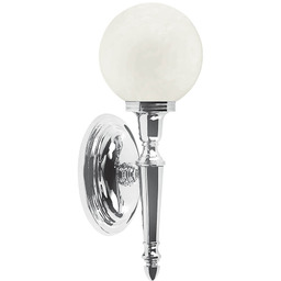 Elstead Lighting Pokojowy kinkiet BATH-DRYDEN4-PC kulisty polerowany chrom