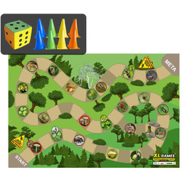 Gra Wielkoformatowa XL - Las (mata + pionki