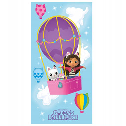 Ręcznik Dziecięcy Koci Domek Gabi 70x140 Balon Kotki