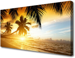 Obraz Canvas Plaża Palma Morze Krajobraz