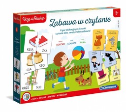 Zabawa w czytanie, gra edukacyjna, Clementoni