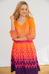 SUKIENKA WILUNA - POMARAŃCZOWY