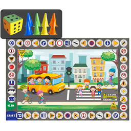 Gra Wielkoformatowa XL - Znaki Drogowe (mata +