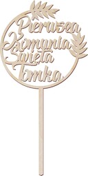 Topper Pierwsza Komunia Święta Z Imieniem
