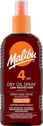 Malibu, Dry Oil Spray, Olejek brązujący do opalania