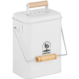 Relaxdays Kuchenny kosz na kompost, 3,5 l, żelazo