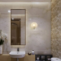 Searchlight Kinkiet Shell, możliwość ściemniania, biały / opal,