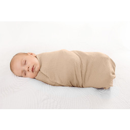 BabyMatex Kocyk dziecięcy 80x120 Muslin otulacz beżowy