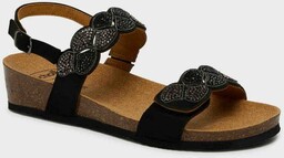 Scholl Kapcie Abu Dhabi Sandał czarny, rozmiar 40,