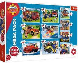 Trefl PUZZLE 10W1 POZNAJ EKIPę STRAżAKA SAMA TREFL