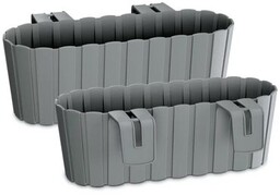 PROSPERPLAST Skrzynka balkonowa Boardee 4.9 L Szary